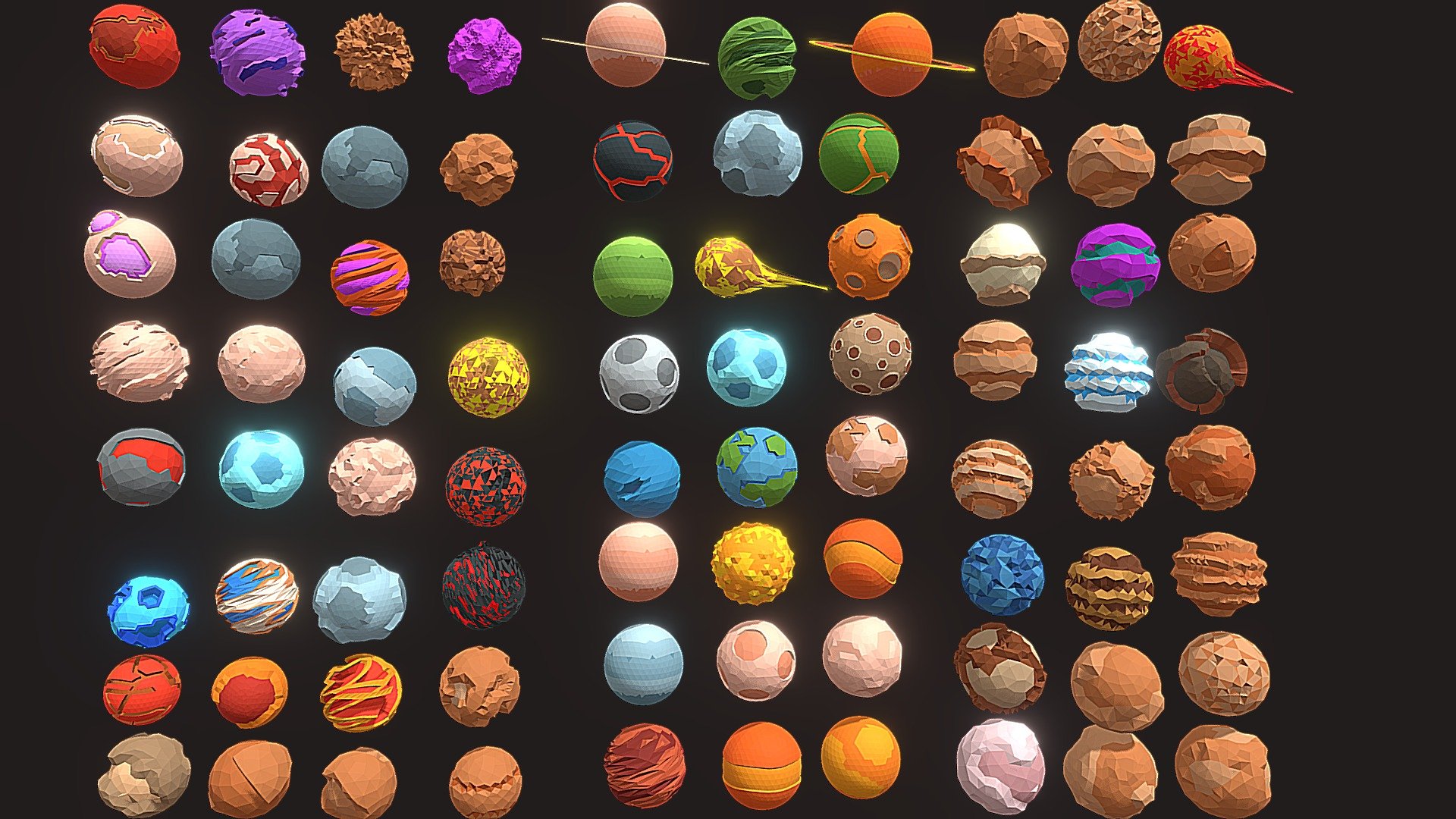 Planet Low Poly Pack