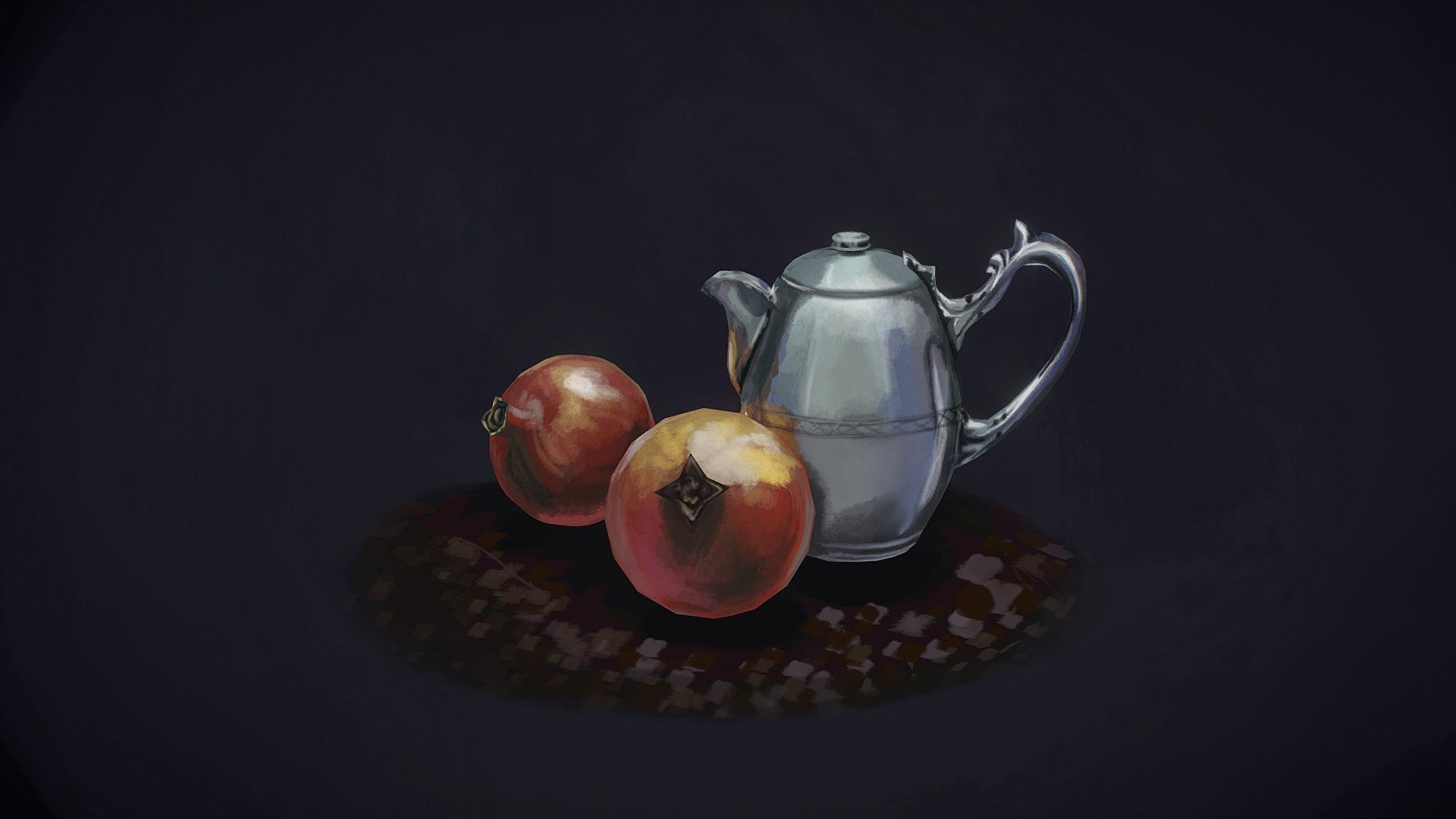 Pomegranate Still Life