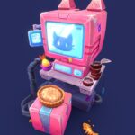 [Prop] Sci-Fi Cat computer