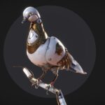 robot pigeon pavel 3d model