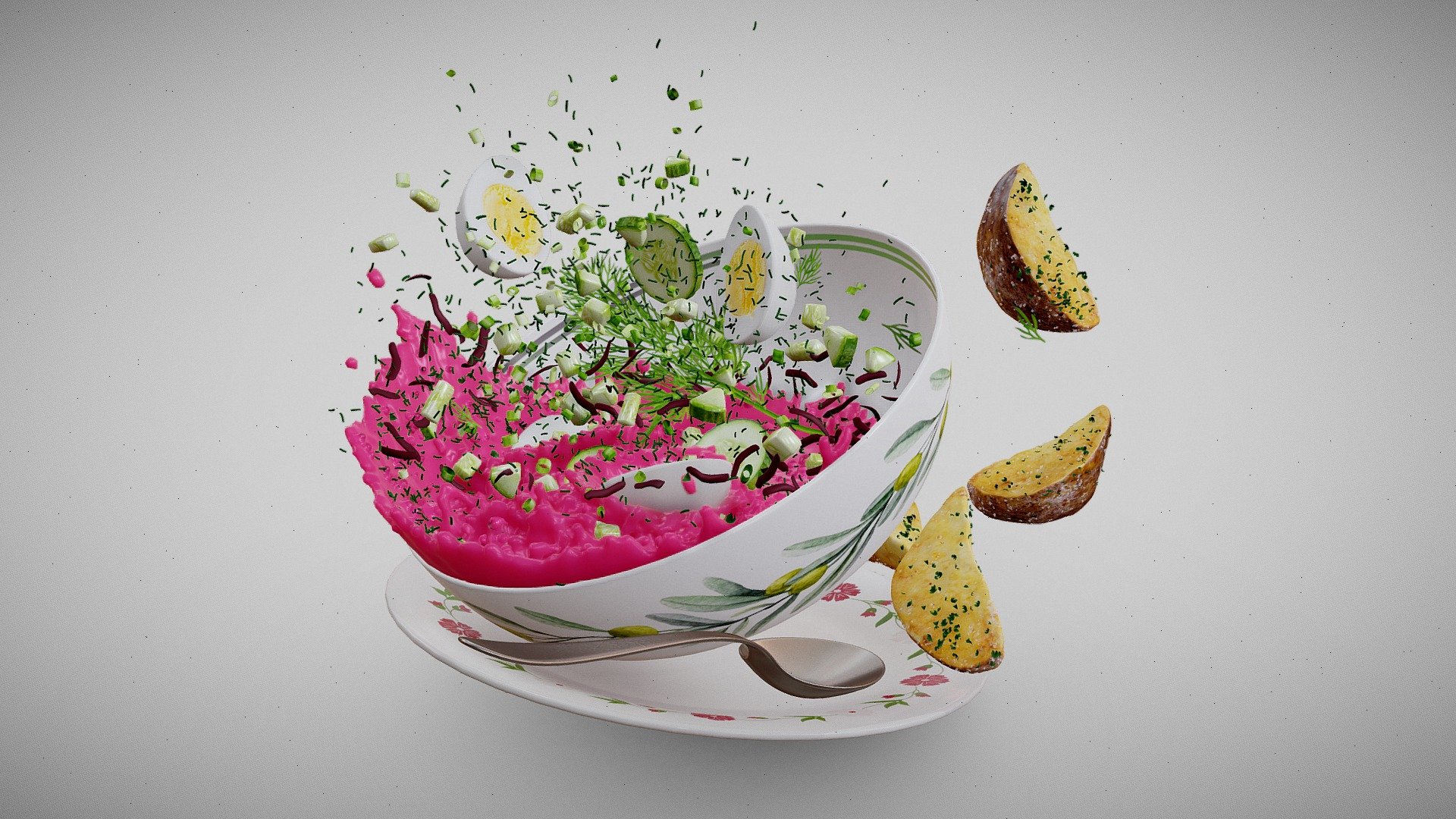 Šaltibarščiai – A Cold Beetroot Soup