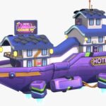 sci fi ship hotel 3d model
