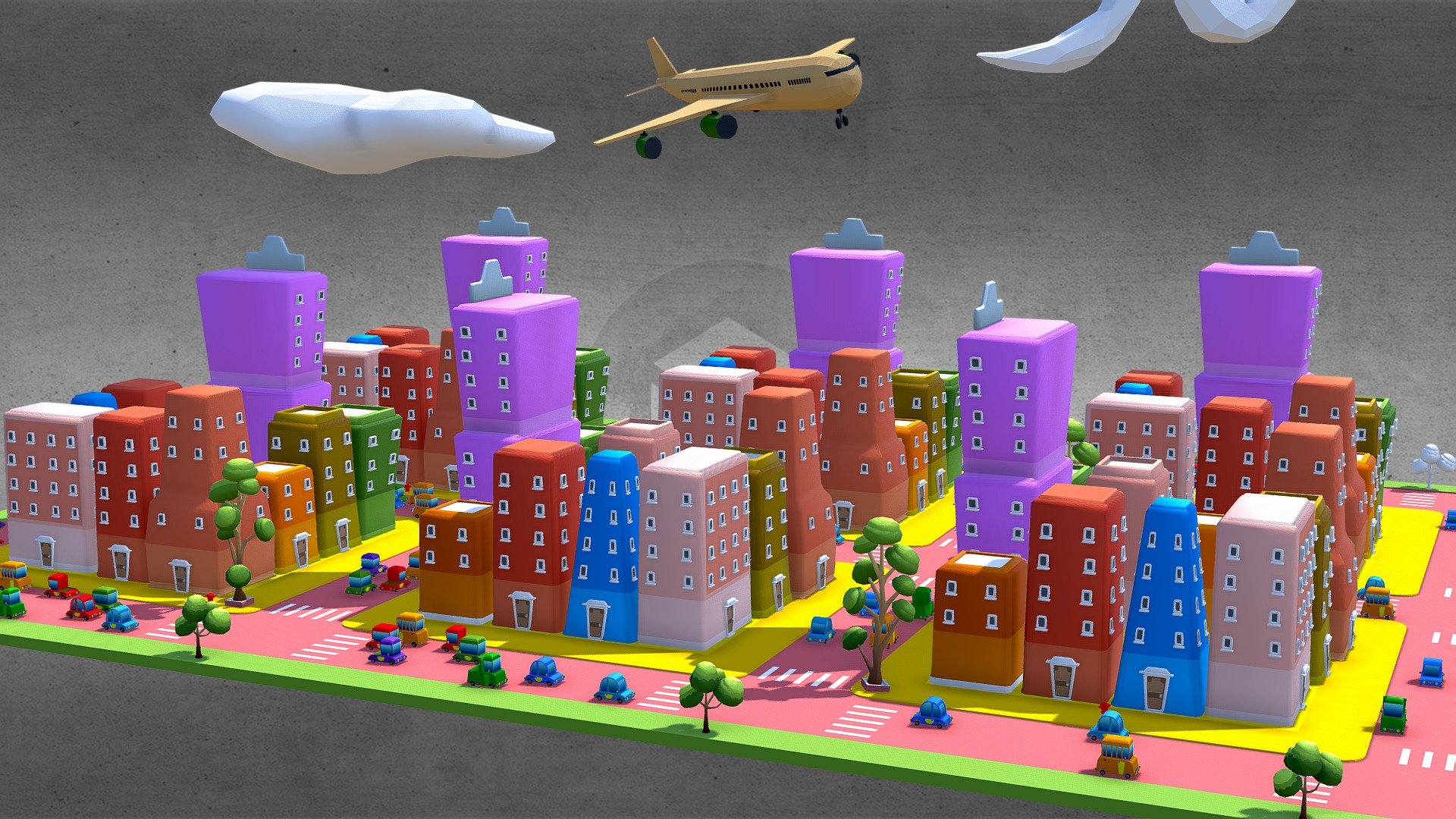 Simple City Cartoon 2