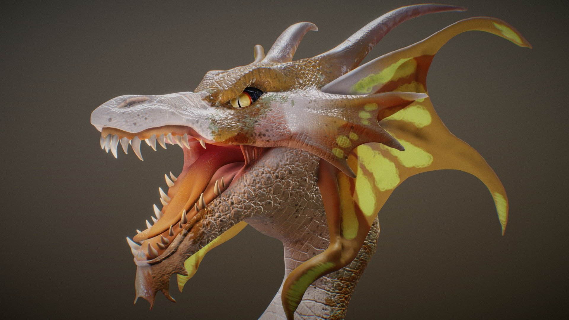 🐲 Snarly Dragon Bust