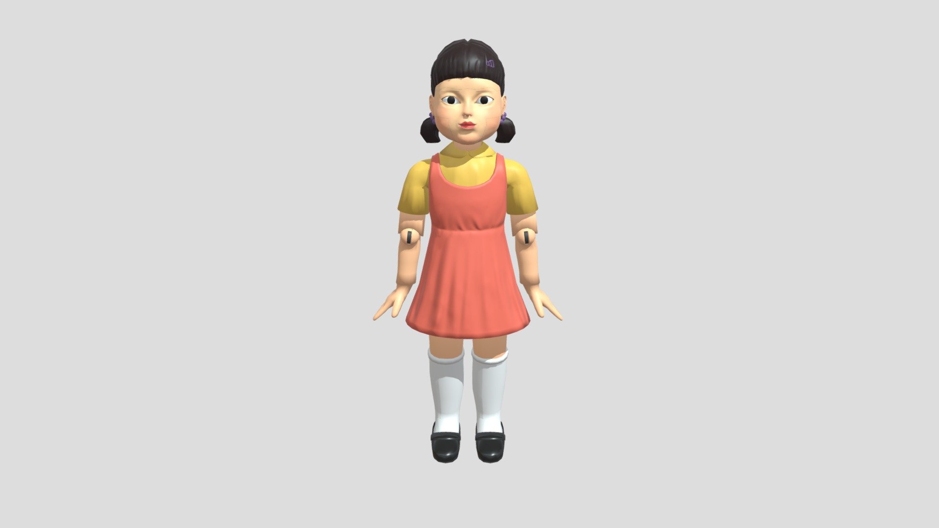 Squid Game Doll Low Poly
