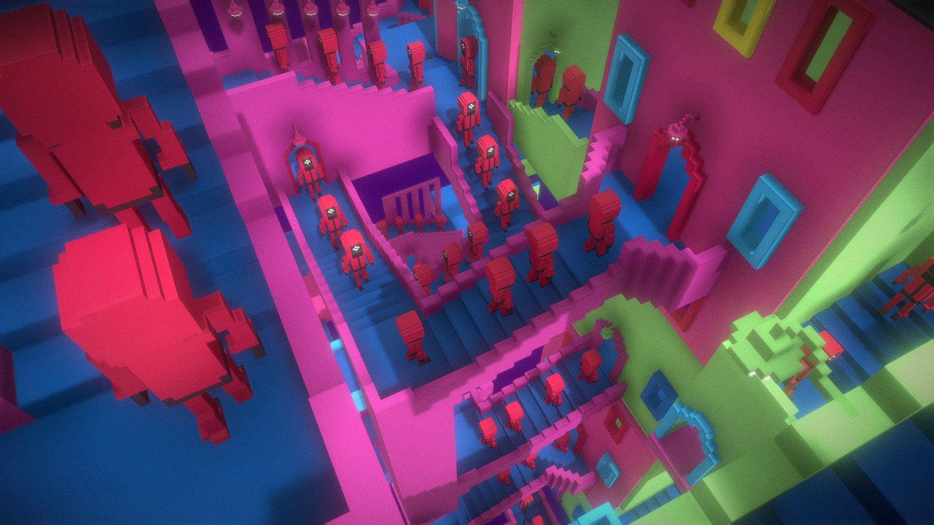 SQUID GAME in Voxels