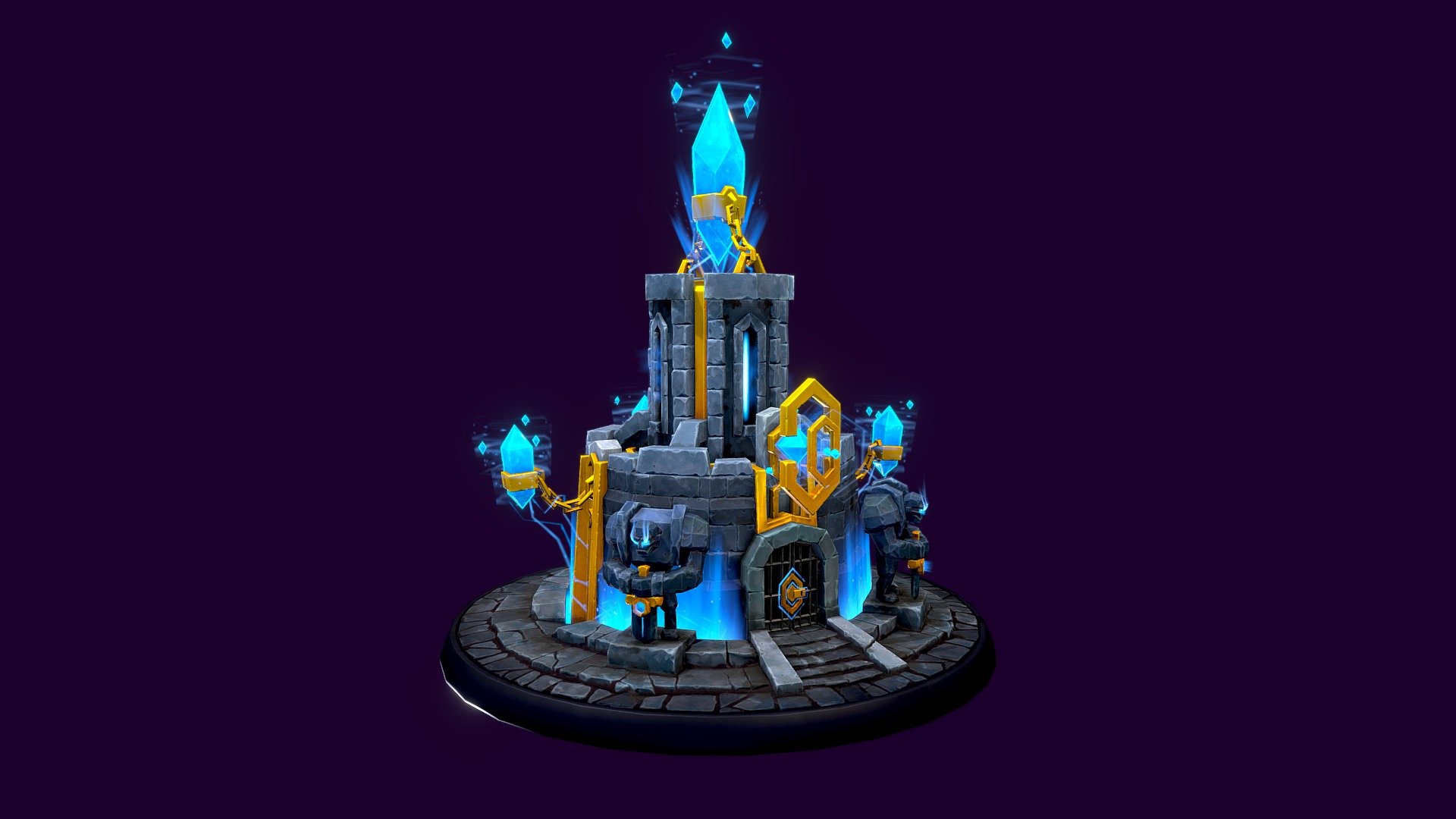 Stylized Guard Tower – Arcane Magic