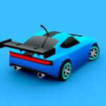 turbo pioneer racing car 3d model