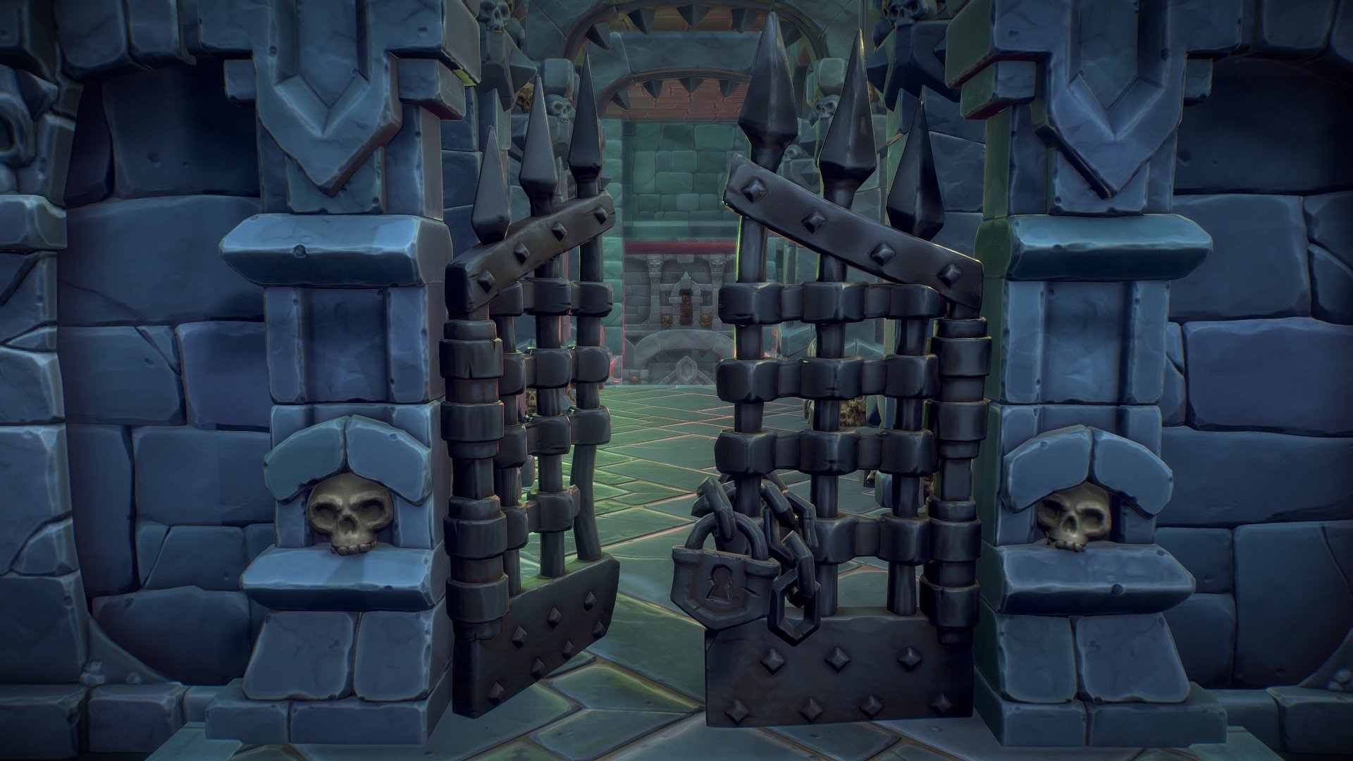 UEFN Crypt Set Sample Scene – PBR Series
