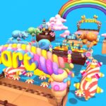 cute platformer asset pack candy 3d model