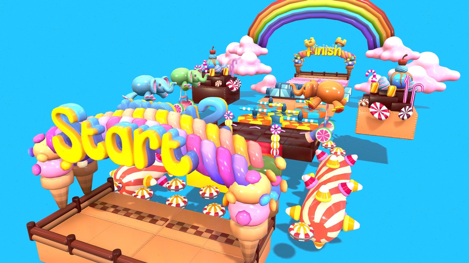 Cute Platformer Asset Pack – Candy