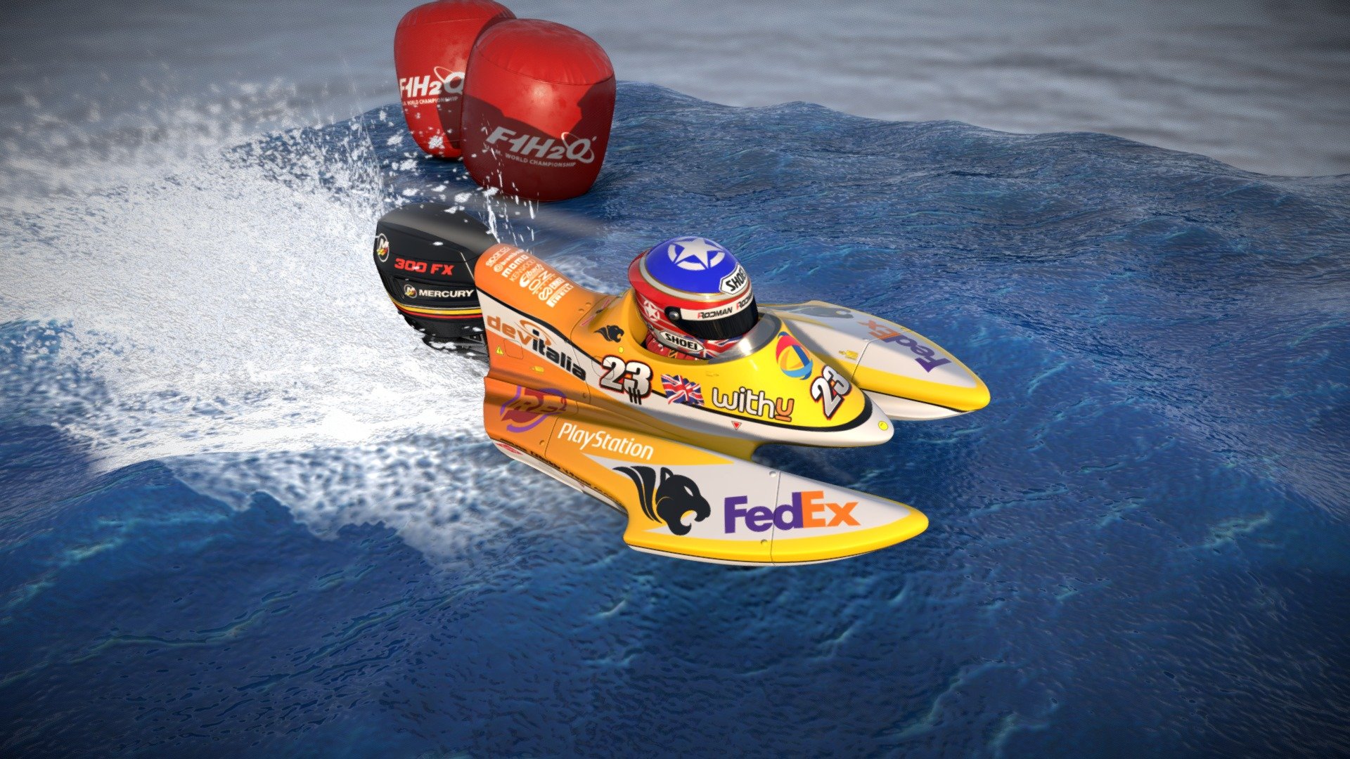 F1 boat racing toy