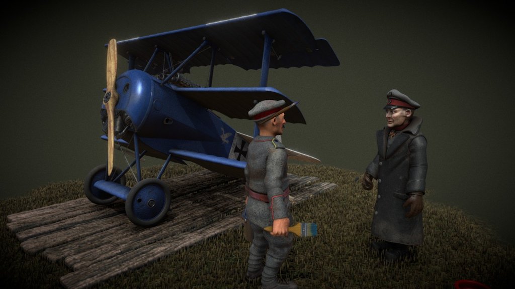 Fokker DR1………….RED…. I said RED!