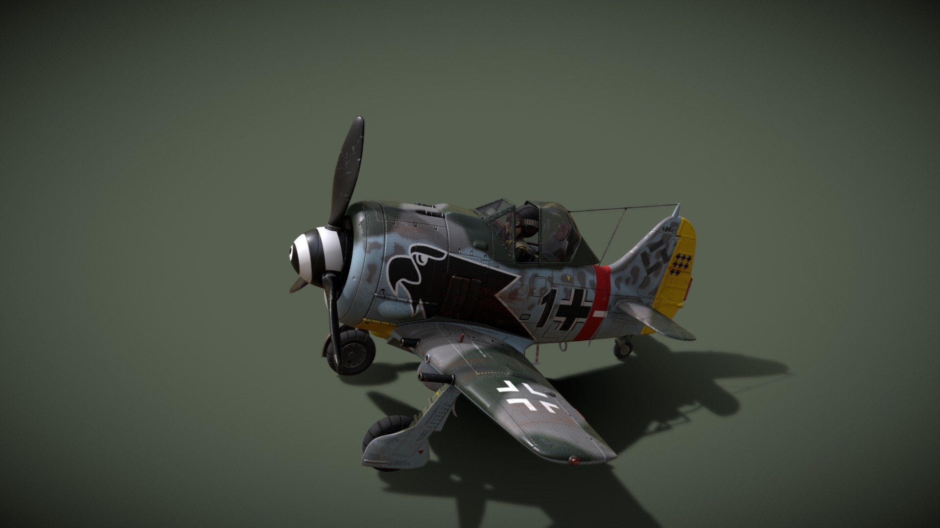 FW190 TOY take off