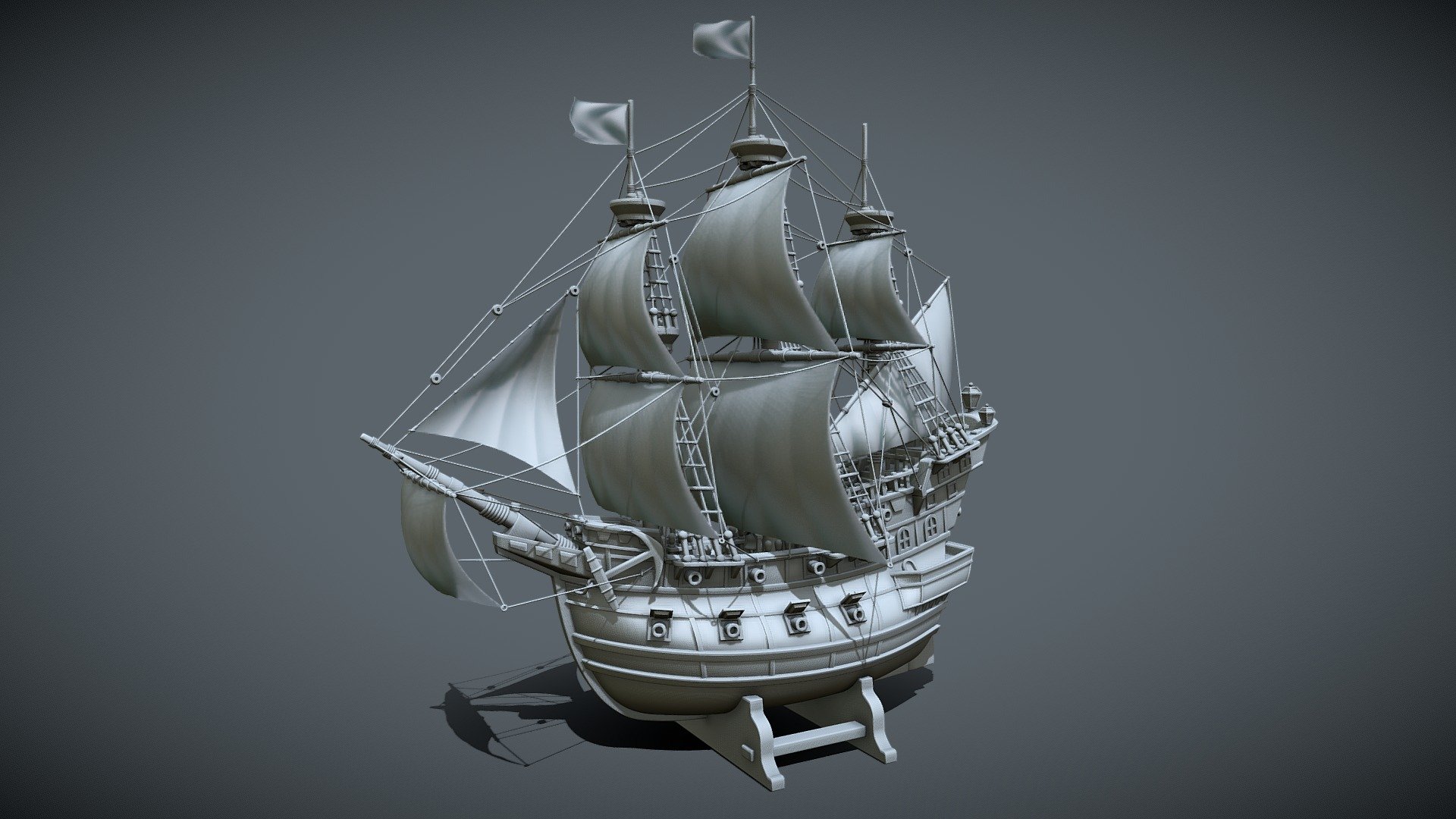 galleon toy_style (3dprint)