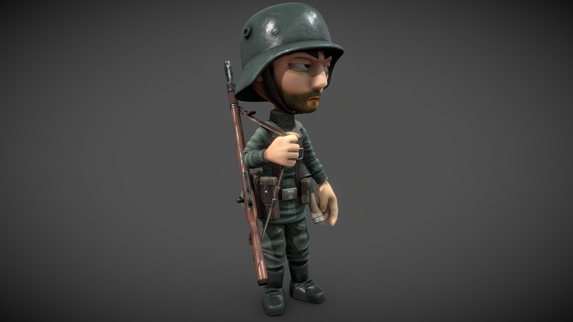 German TOY soldier on guard