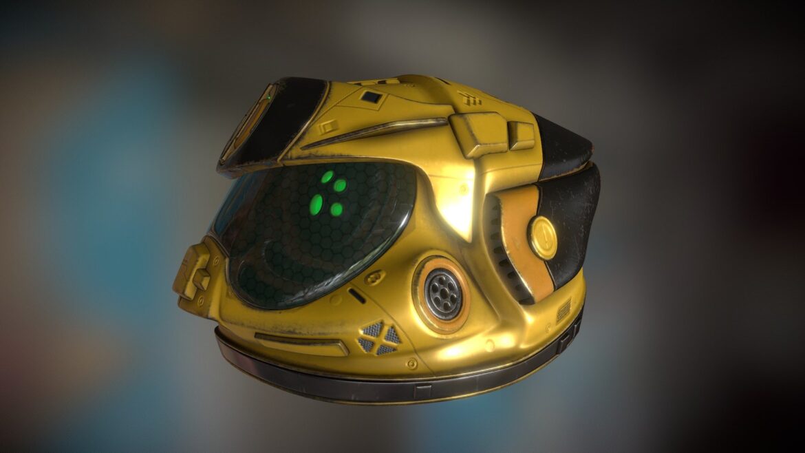 helmet sci fi 3d model