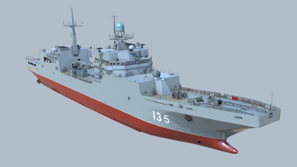 ivan gren landing ship bdk 11711 3d model