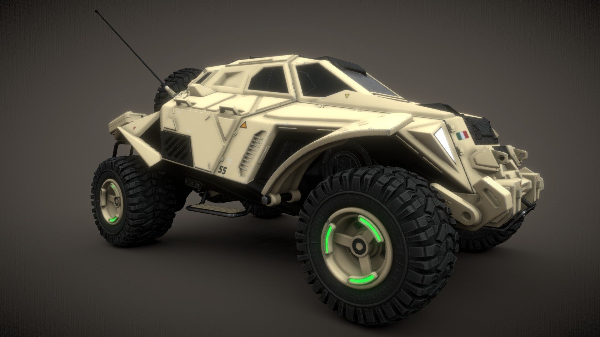jeep scifi “LAV-D3” desert version