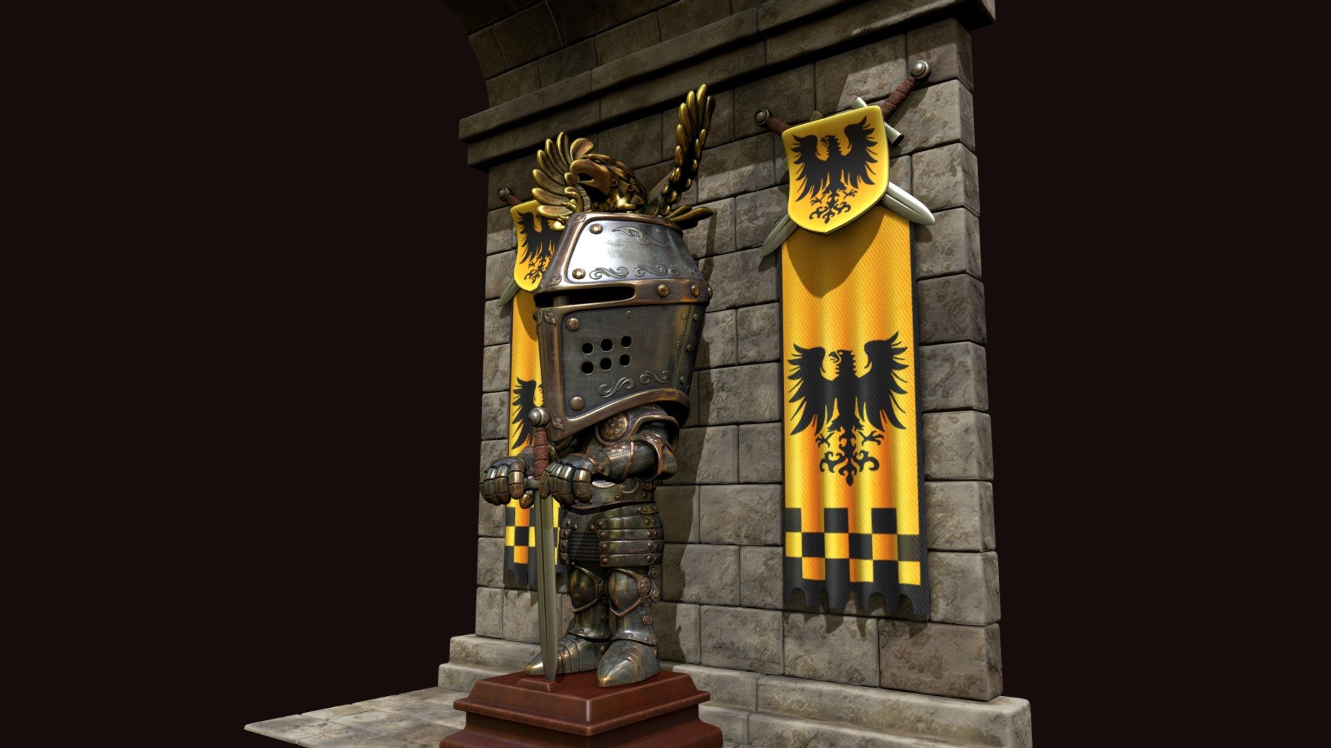 Knight armor, eagle county (toy style)