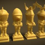 knight armor toystyle 3dprint 3d model