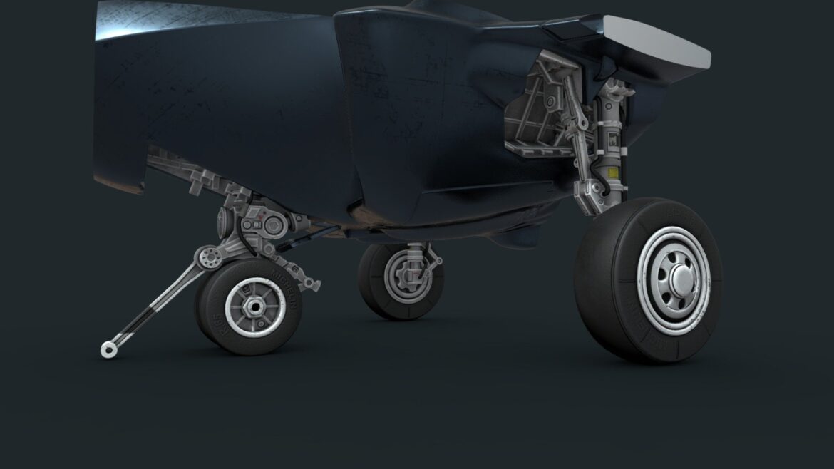 landing gear f35 toy version 3d model
