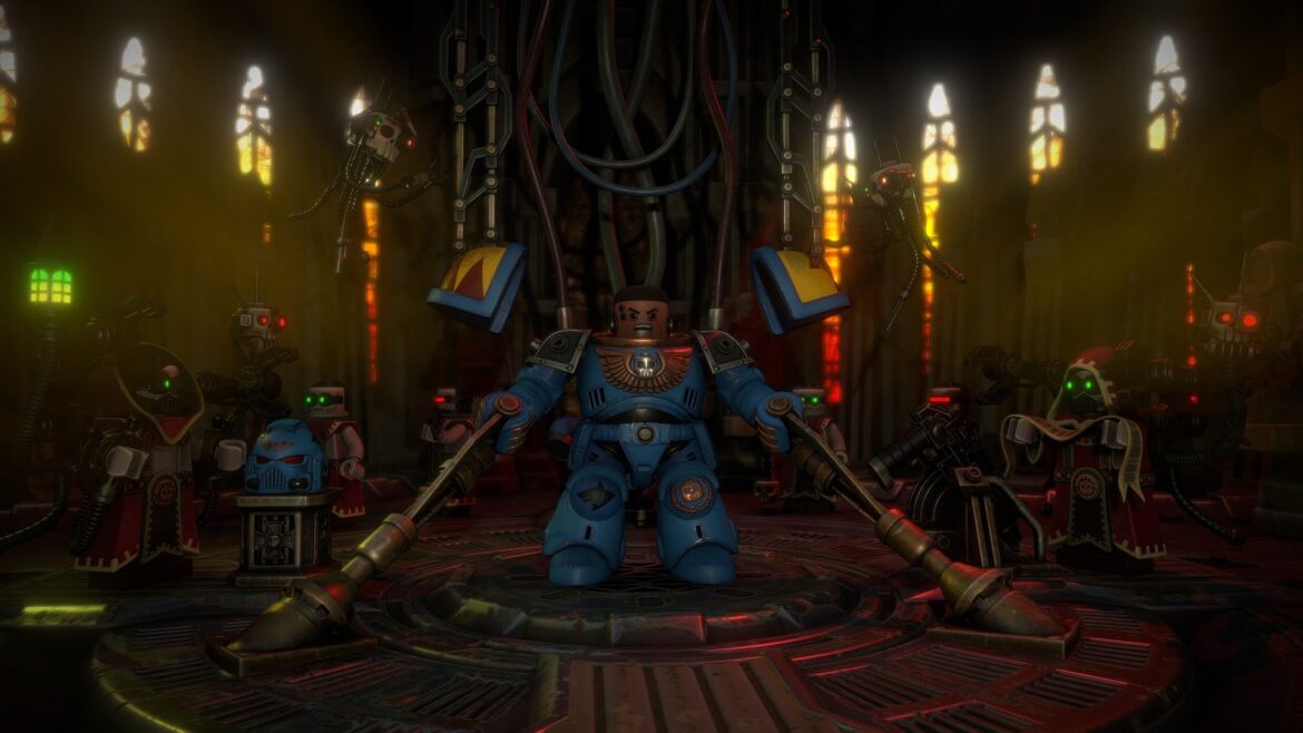 lego spacemarine armouring ritual wh40k 3d model