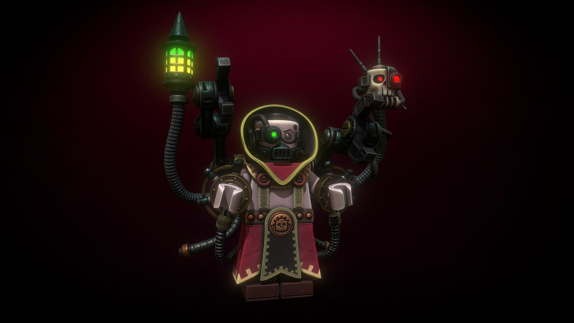 Lego Tech_Priest purifier WH40K