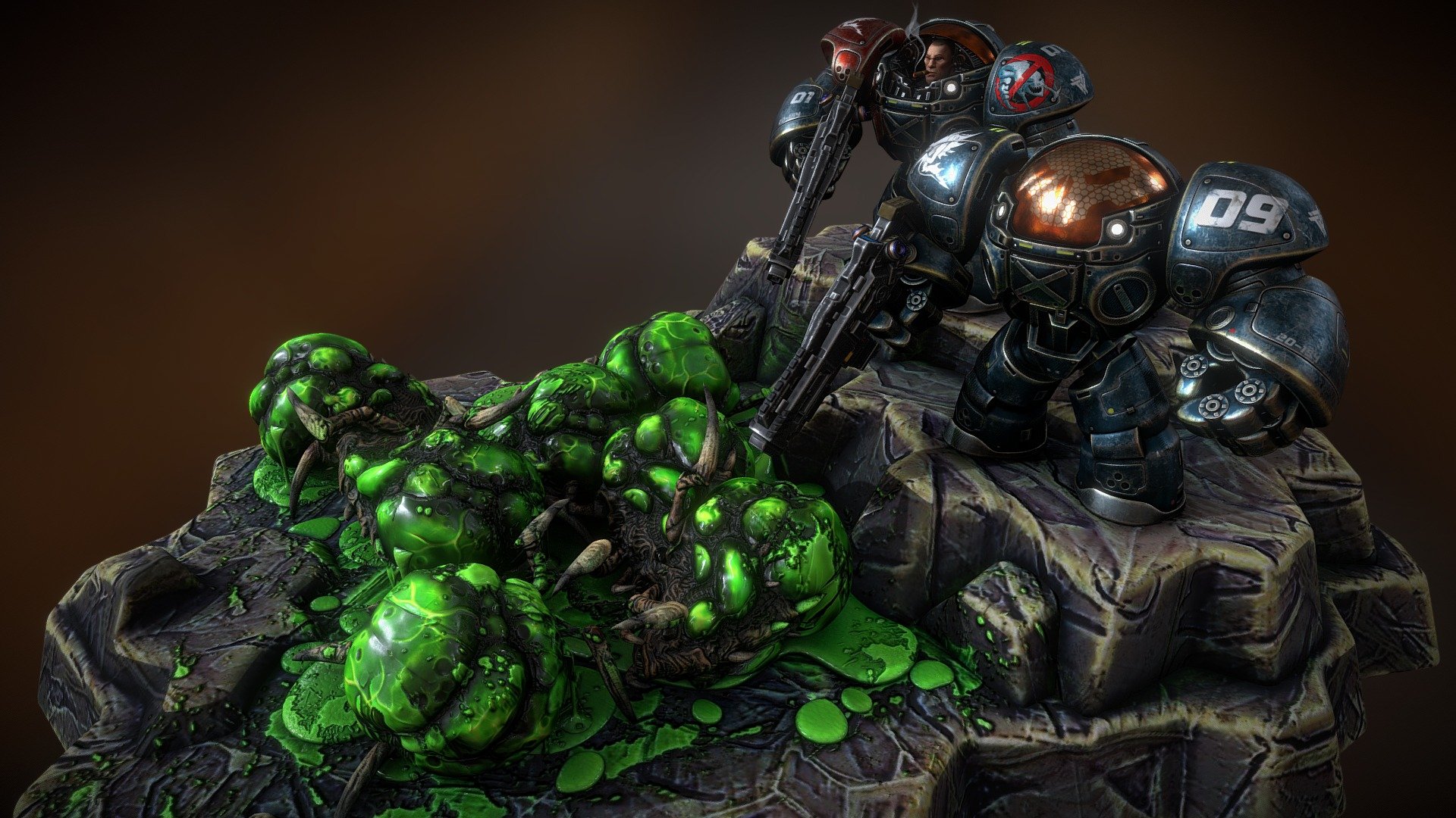 Marines Starcraft 2….final battle