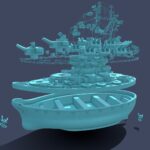 missouri battleship 3d print 3d model