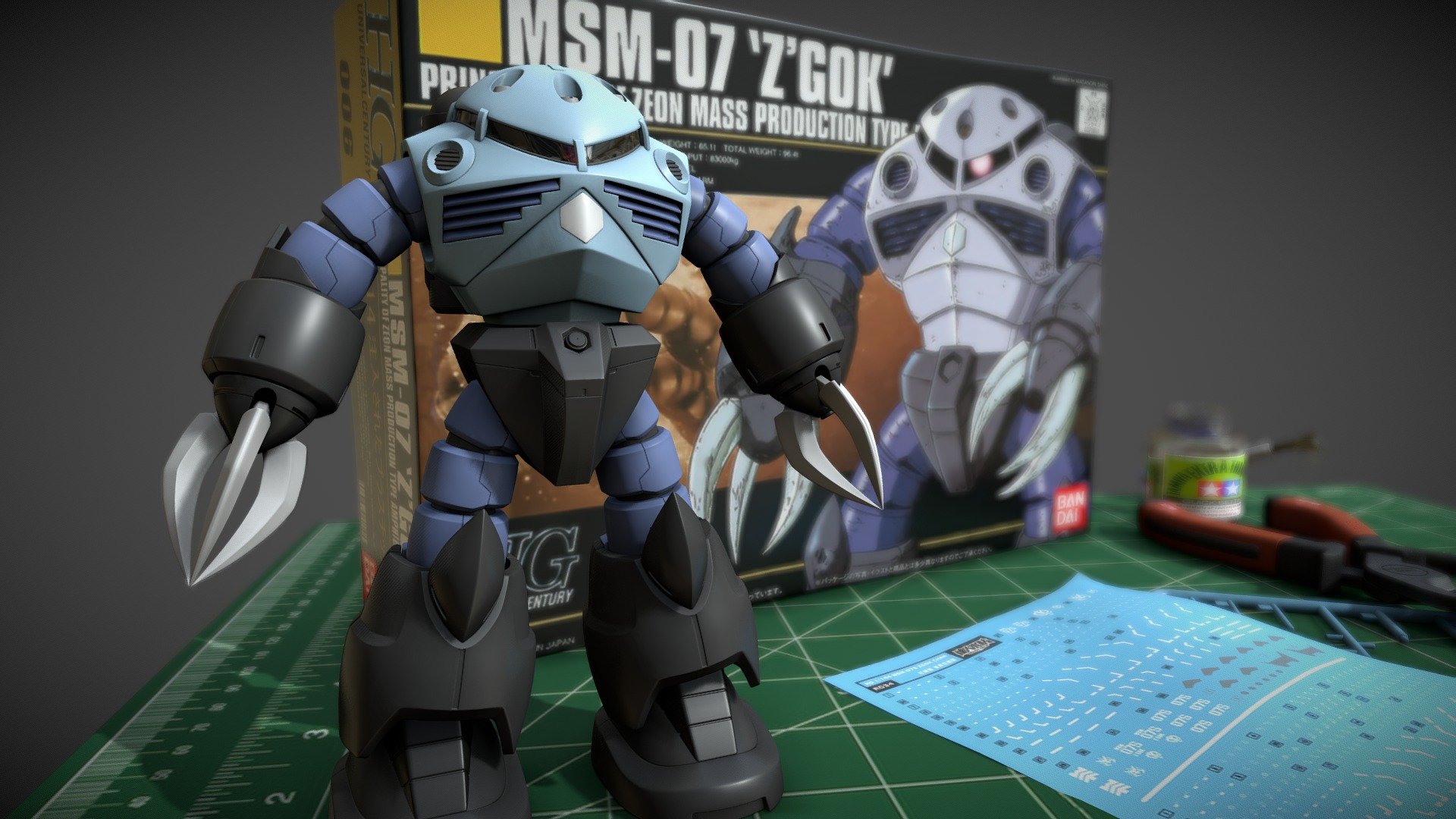 MSM-07_Z’GOK model kit