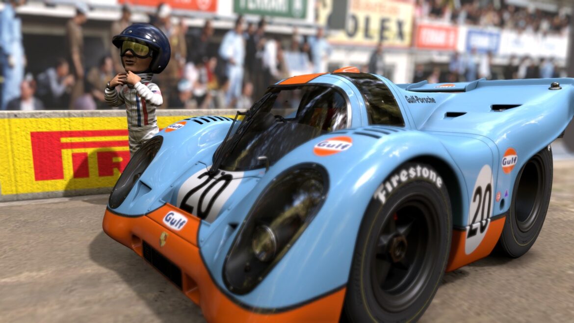 porsche 917 of steve mcqueen toy version 3d model