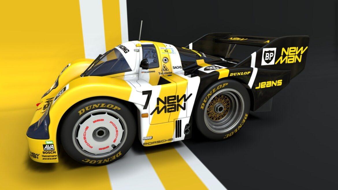 porsche 956 choro q 3d model