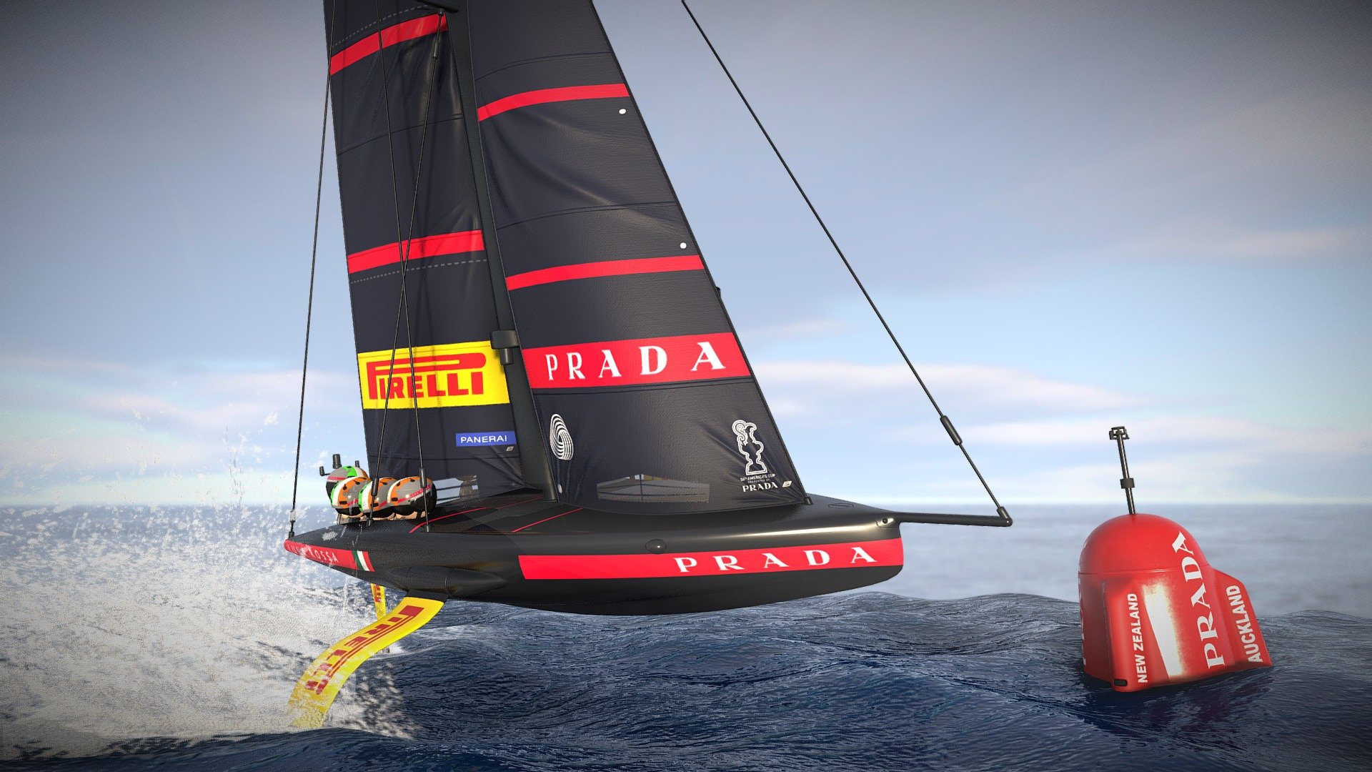 Sailing boat AC75 “Luna Rossa” TOY