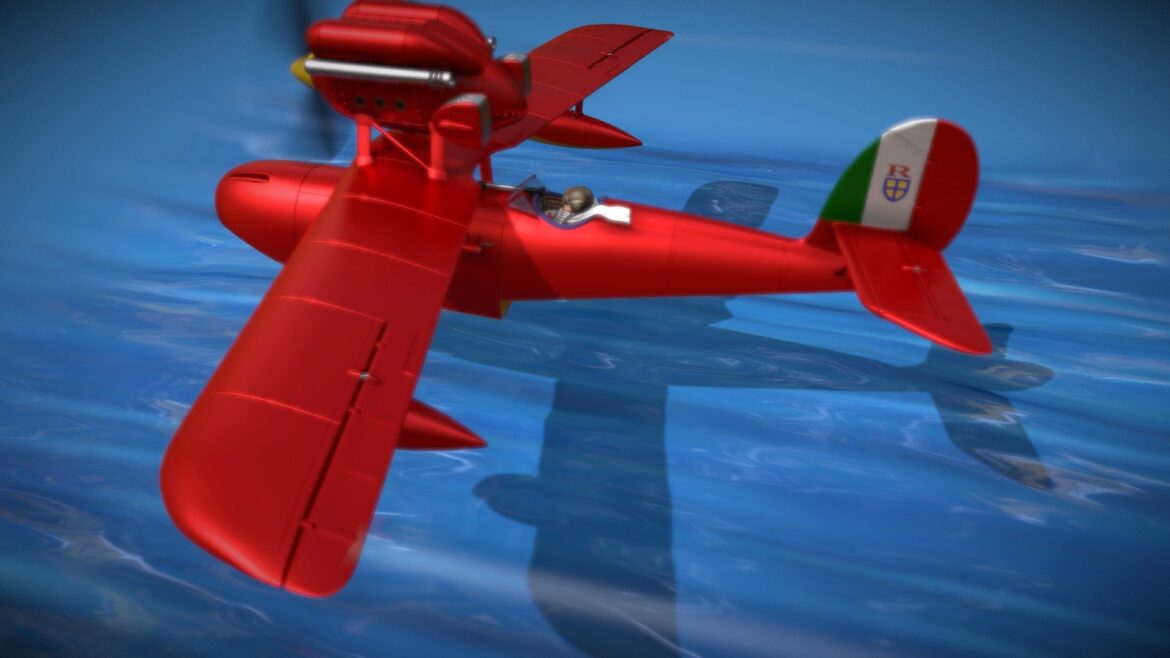 Savoia S21 Seaplane 3d Model - Savoia S21 seaplane taking off from the water