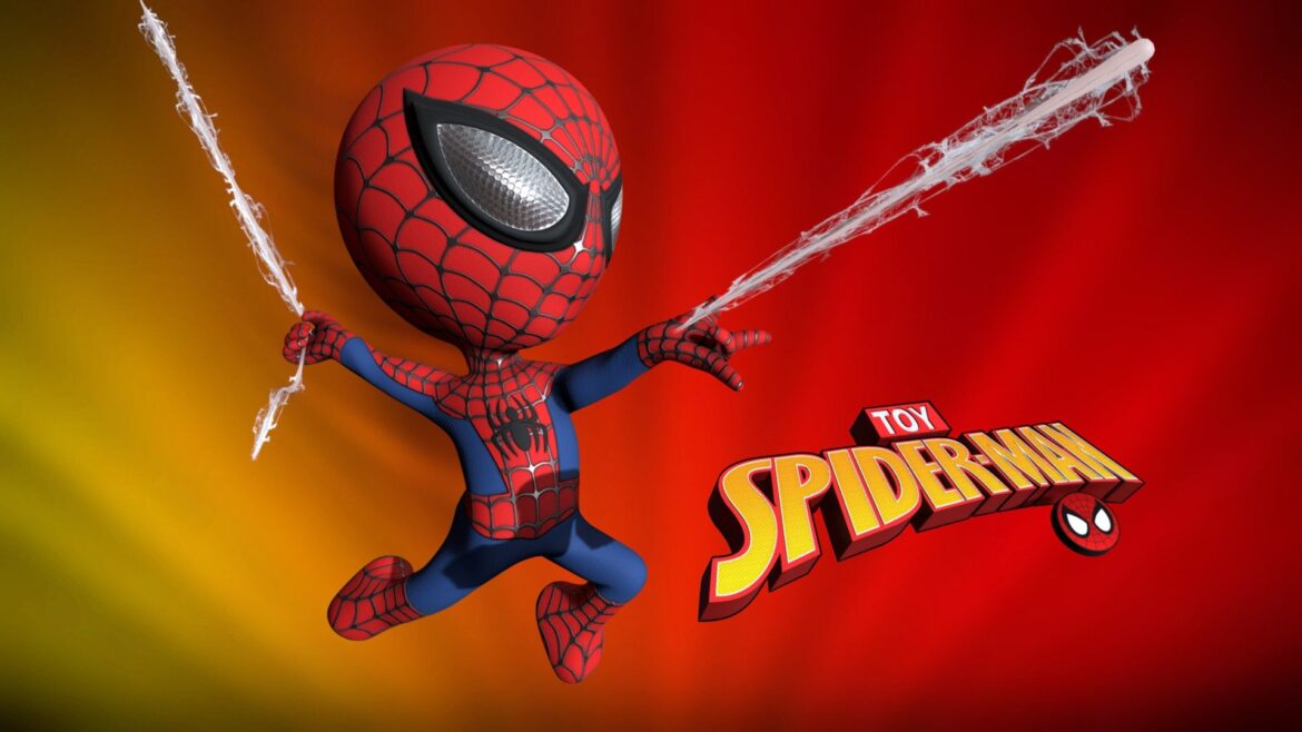 spiderman flight toys figures styles 3d model