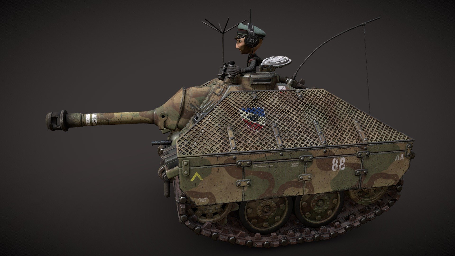 Stung_H5_V2 Tank destroyer toy/style