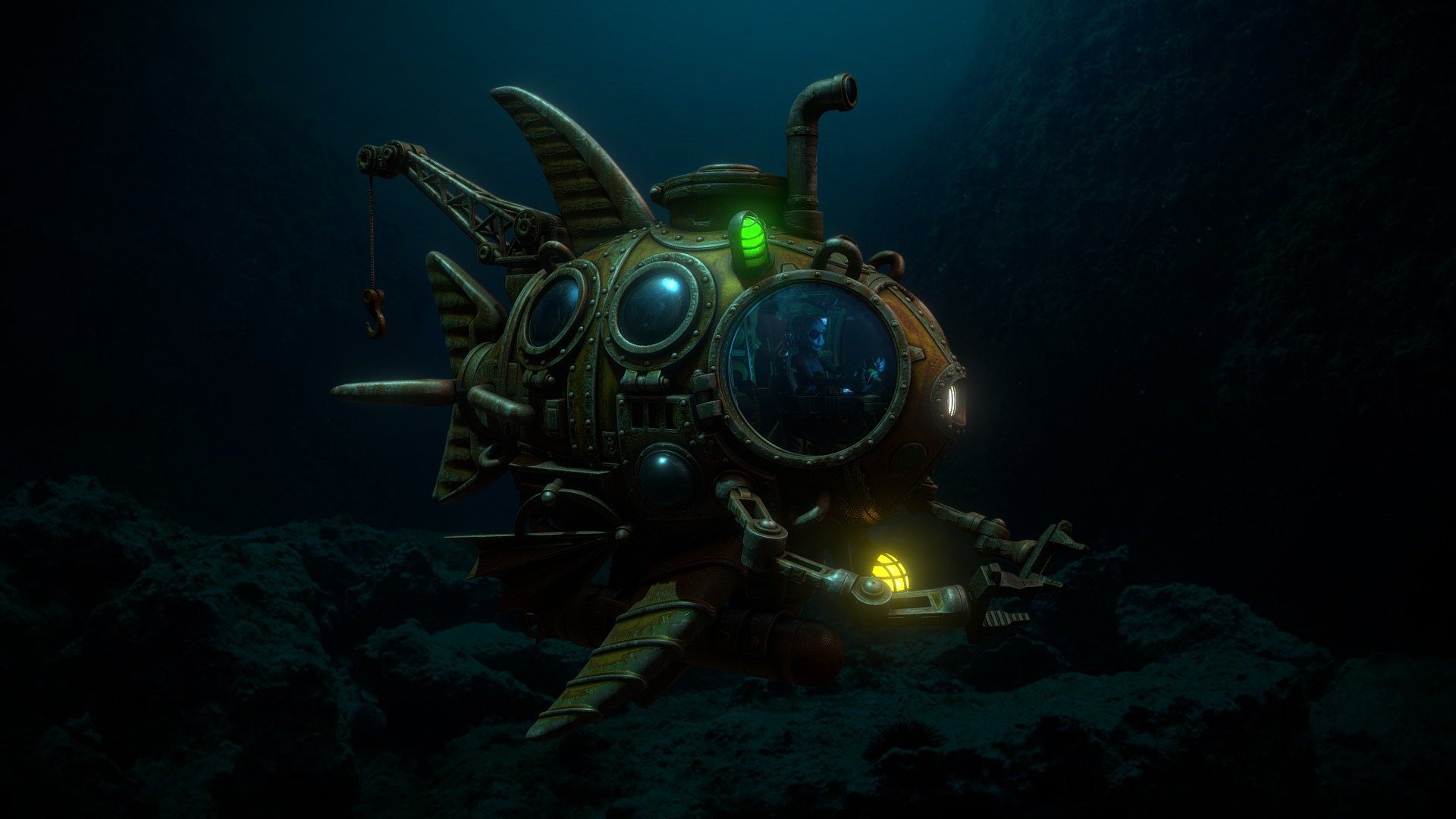 submarine shape of a fish