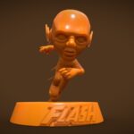 the flash superhero toy style 3dprint 3d model