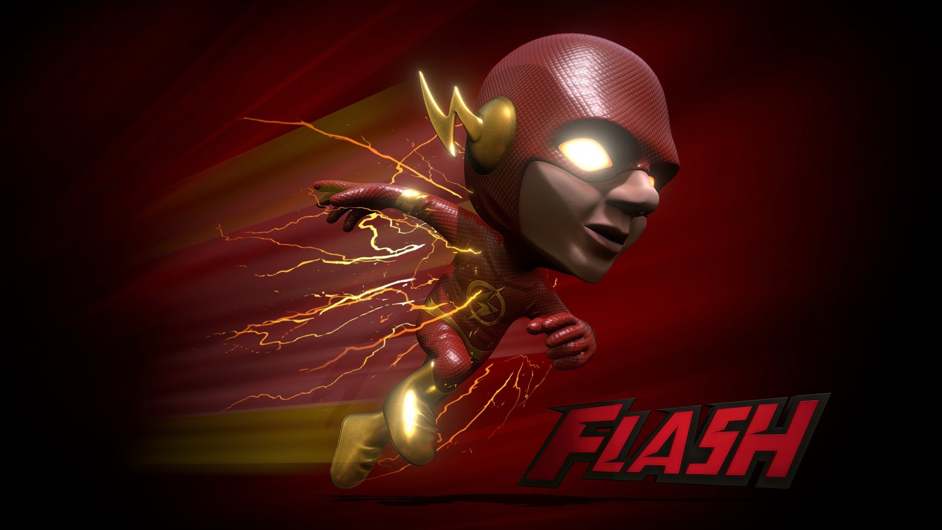 The Flash Superhero toy_Style