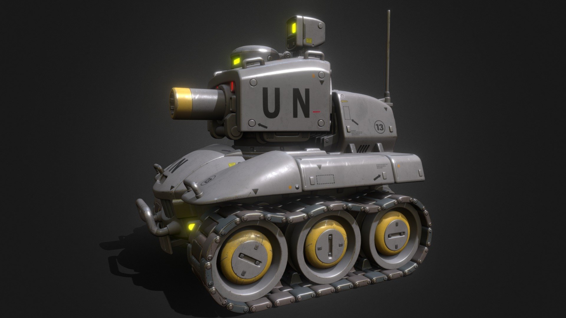 toon scifi Battle Tank J-5