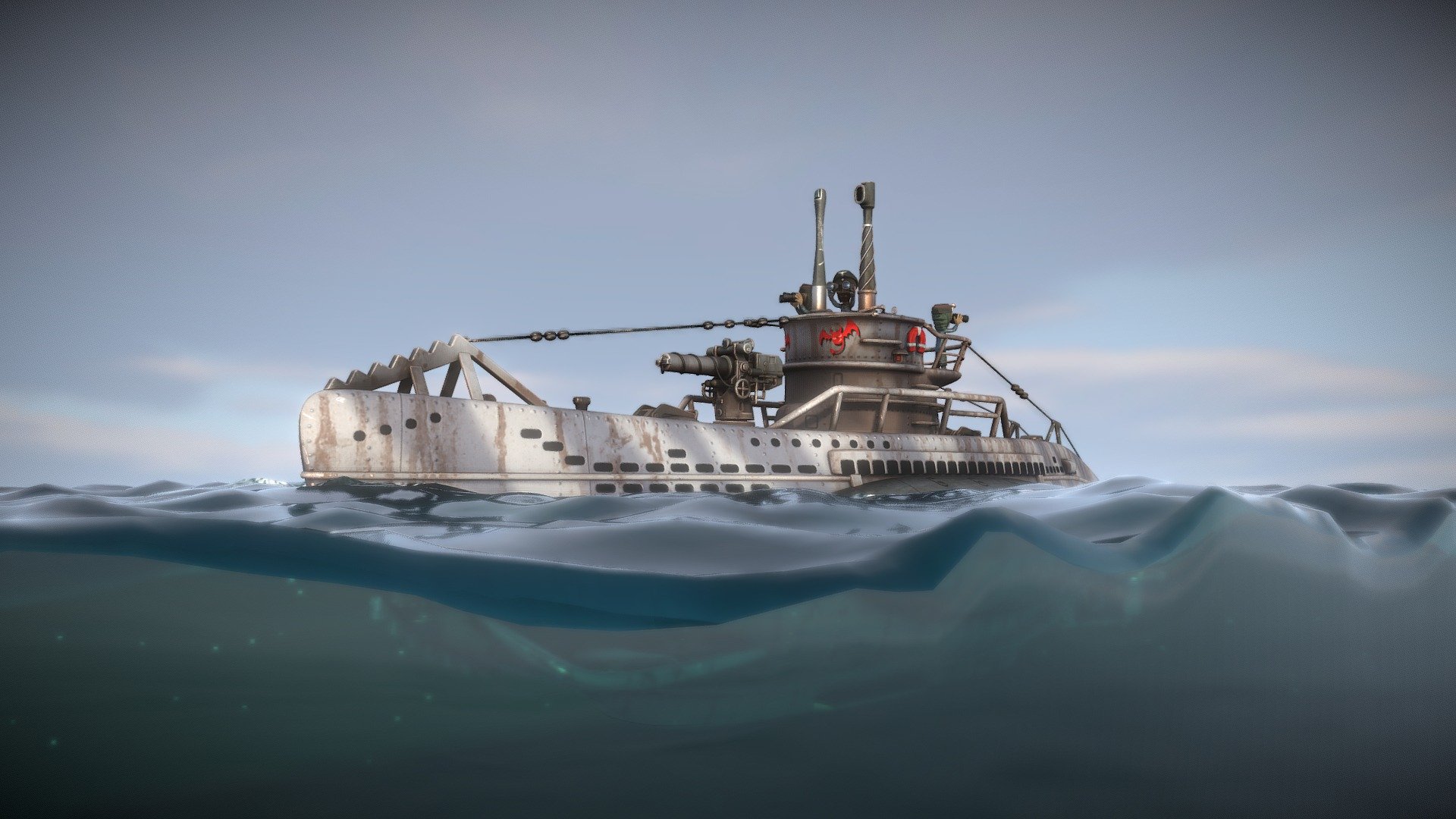 Toy U-BOOT VII “little devil” hunting