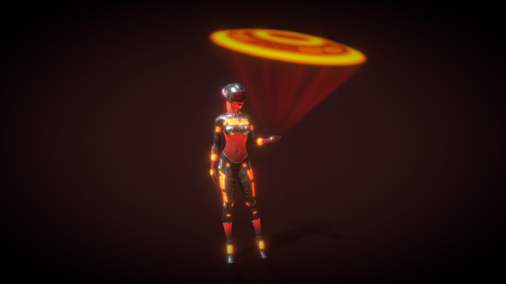 Umbrella girl SCI FI
