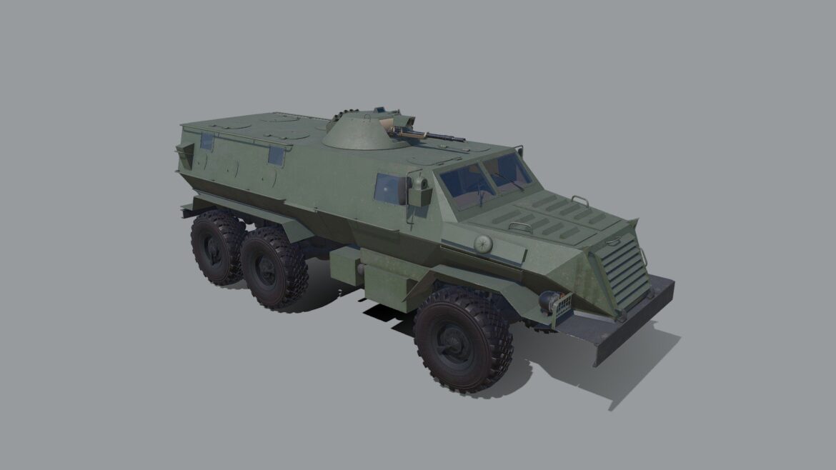 Ural Chekan Mrap 3d Model - Ural Chekan MRAP 3D model showcasing armored military vehicle with 6x6 wheels