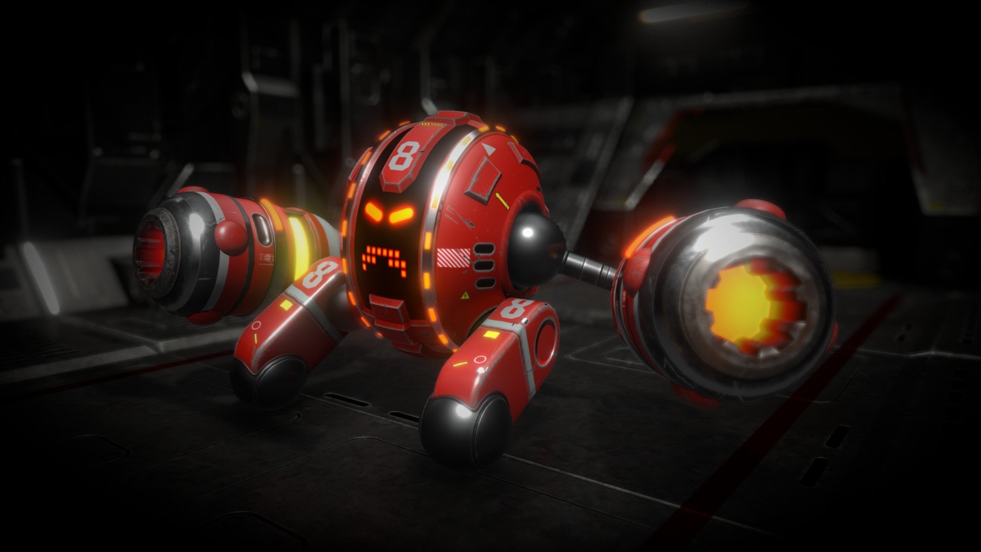 Wheel8 mecha toy-style