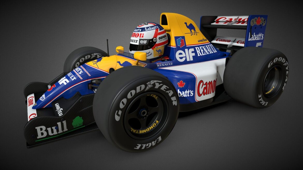 williams fw14 1991 chor q toystyle 3d model
