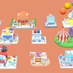Cartoon Public Buildings Islands Exteriors 2