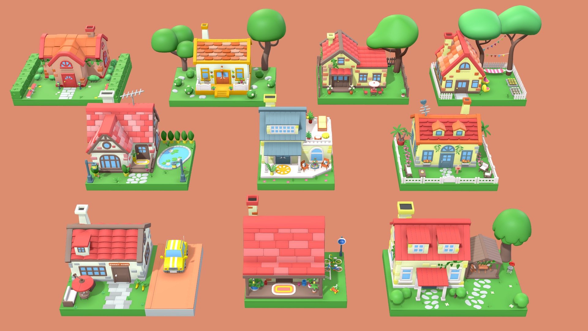 Cartoon Town Islands / Exteriors 2