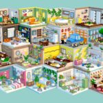 Cozy Cartoon Rooms Interior 4