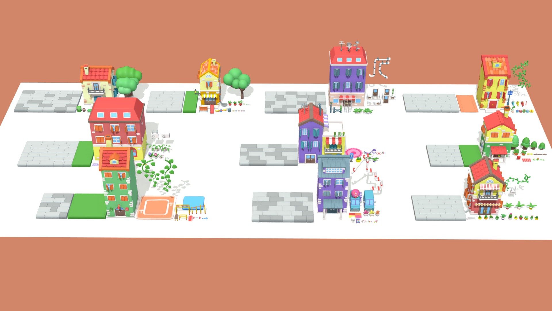 Exteriors Cartoon City Islands 2
